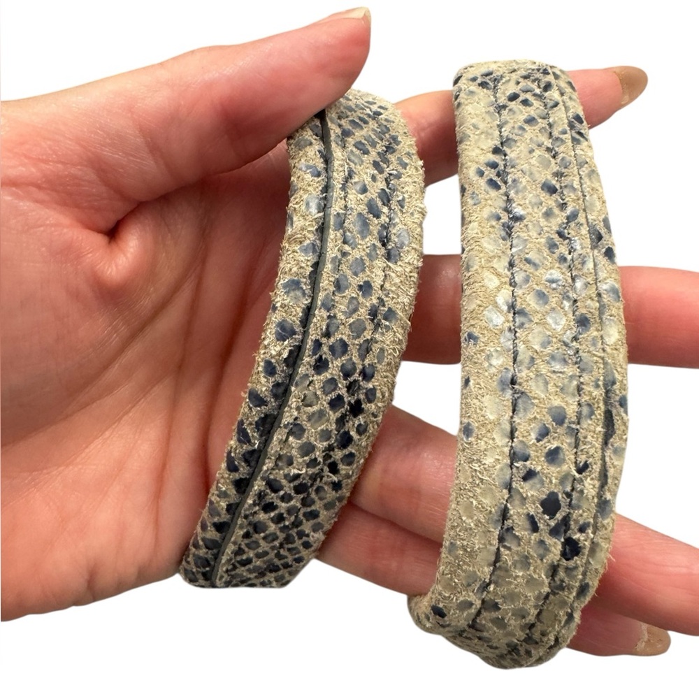 Coach Gray Ashley Signature Spectator Opt Art Snake Skin Trim Shoulder Handbag - Picture 9 of 10